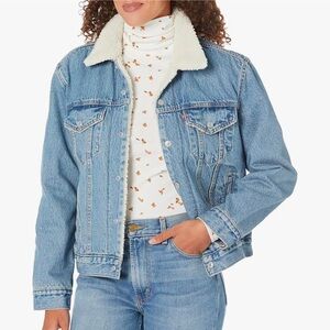 Levi’s Ex Boyfriend Sherpa Trucker Denim Jacket